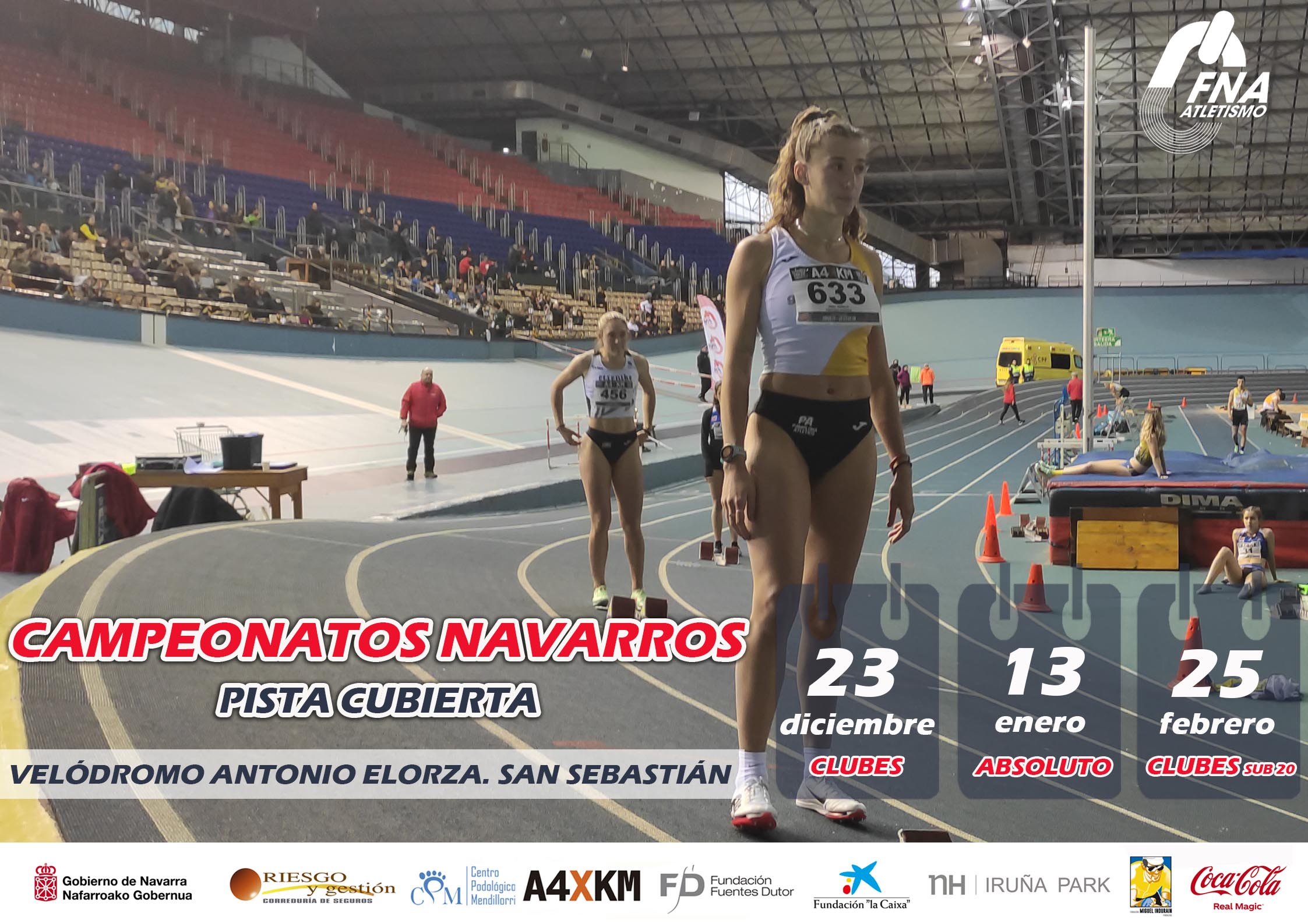 Listas de salida y horarios Cto. Navarro clubes sub 20 Mixto y PLP &quot;C&quot;